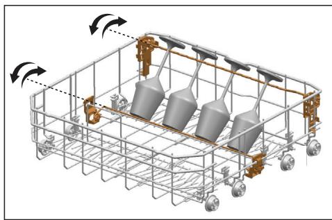 BEKO DIN36430 - Lower Basket Glass Holder - 1
