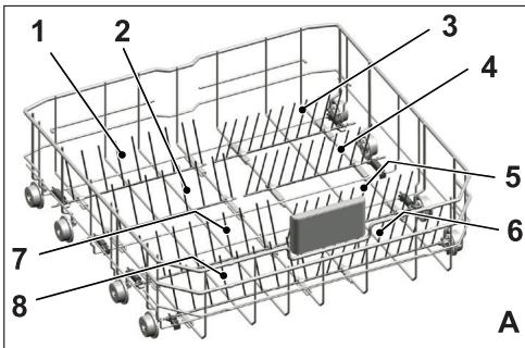 BEKO DIN36430 - Collapsible lower basket tines - 1