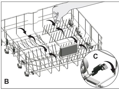BEKO DIN36430 - Collapsible lower basket tines - 2