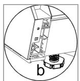 BOMANN GSPE 7415 VI E - Adjusting the feet - 2