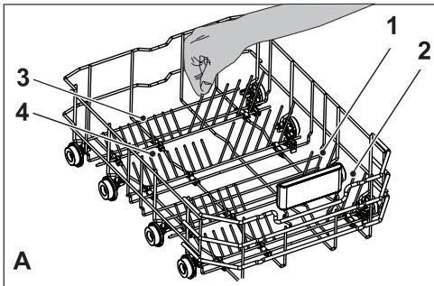 BEKO DIS35023 - Collapsible lower basket tines - 1