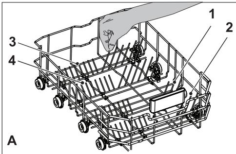 BEKO DFS05024X - Collapsible lower basket tines - 1