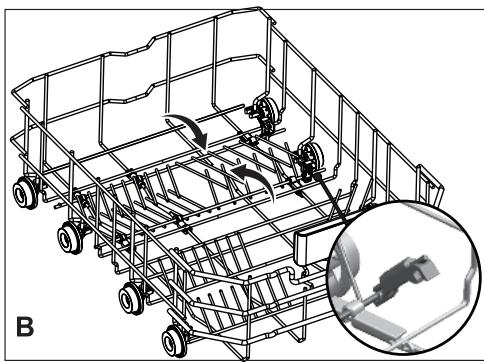 BEKO DFS05024X - Collapsible lower basket tines - 2