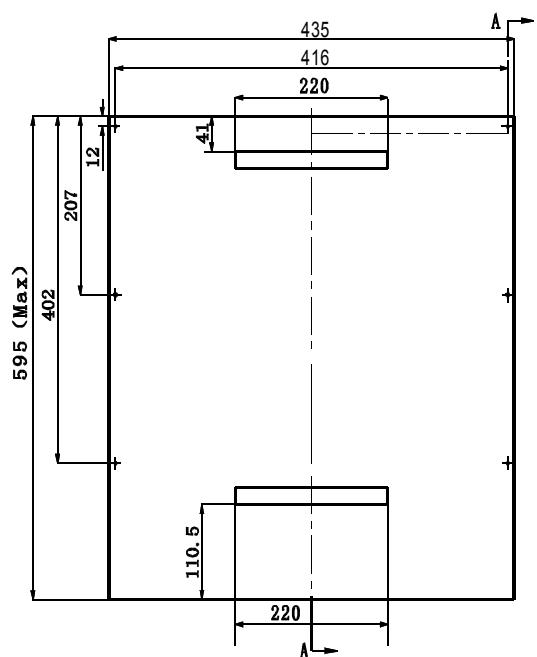 BRANDT VS1010X - - Aesthetic panel's dimensions and installation - 1