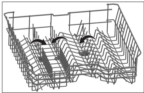 BEKO DSN15420  -  DSN15420X - Retractable upper basket rods - 1