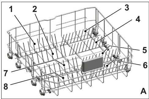 BEKO DSN15420  -  DSN15420X - Lower basket retractable rods - 1