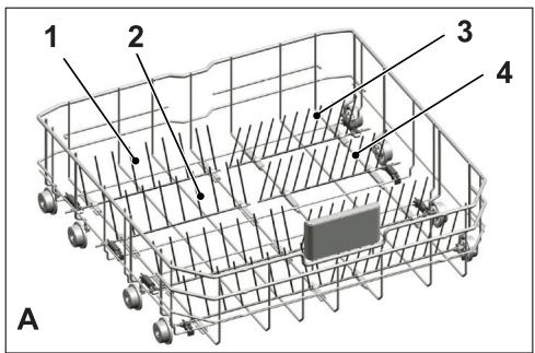 BEKO DSN15420  -  DSN15420X - Lower basket retractable rods - 1