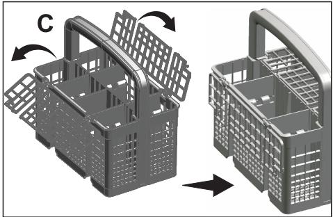 BEKO DSN15420  -  DSN15420X - Cutlery basket - 2