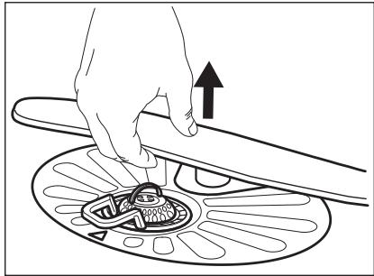 ELECTROLUX ESA47310SX - ESA47310SW - Cleaning the lower spray arm - 1