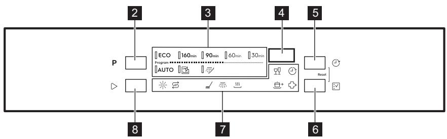 ELECTROLUX ESA47300SX - ESA47300SW - BANDEAU DE COMMANDE - 2