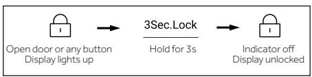 HAIER HCR7918EIMP - Lock/unlock panel - 2