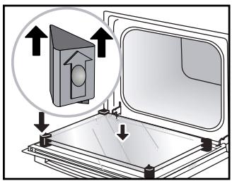 SAUTER SOP6612LX - - Remontage des vitres de la porte - 1