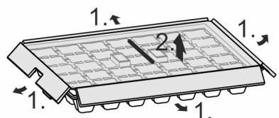 LIEBHERR ICNDI5173  -  ICNDI5173-20 -   -   -   -   -   -   -  ICNdi 5173-20 - Dismantling the ice cube tray - 1