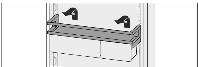 LIEBHERR ICNDI5173  -  ICNDI5173-20 -   -   -   -   -   -   -  ICNdi 5173-20 - Move the VarioBox shelf: - 1