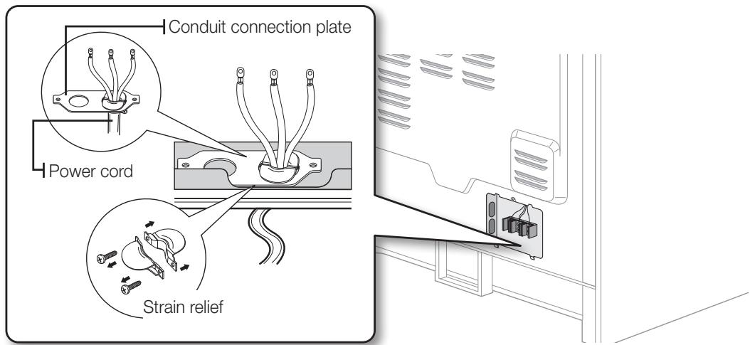 SAMSUNG NE59M7630SG - STEP 3. INSTALLING THE POWER CORD - 1