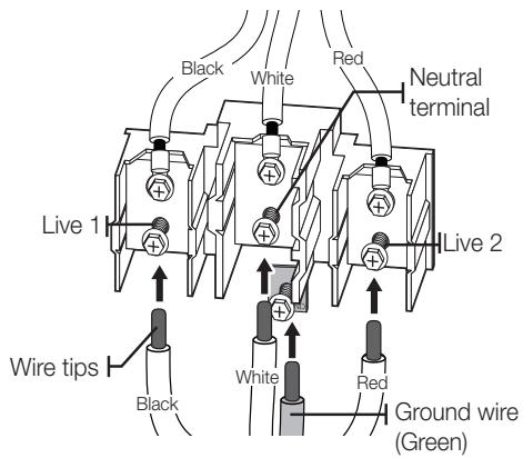 SAMSUNG NE59M7630SG - Installing a 4-wire conduit - 2