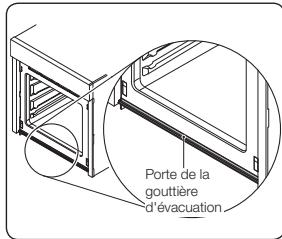 SAMSUNG NV6787BPZSR/EF - Porte de la gouttière d'évacuation - 1
