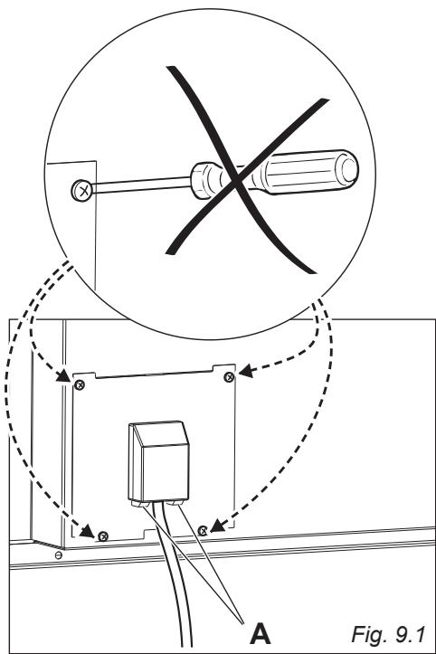 DELONGHI PEMX64 - SEZIONE DEL CAVO DI ALIMENTAZIONE TIPO “H05RR-F” oppure “H05V2V2-F” resistente alla temperatura di 90^ - 1