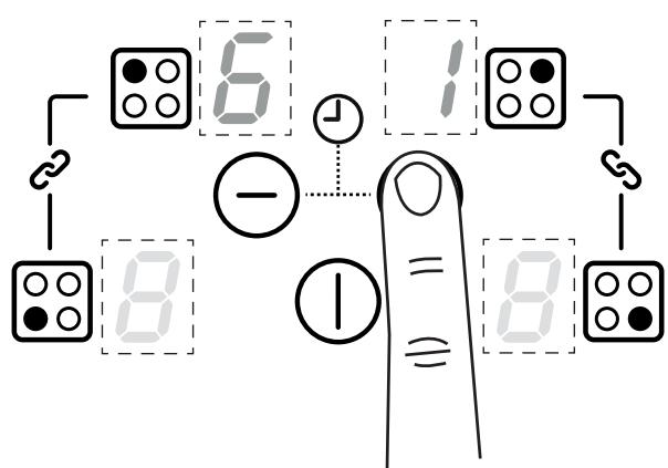 BELLING KENSINGTON 100 EI  -  KENSINGTON 100DFT - Appuyez sur les touches plus ou moins pour régler une heure. - 1