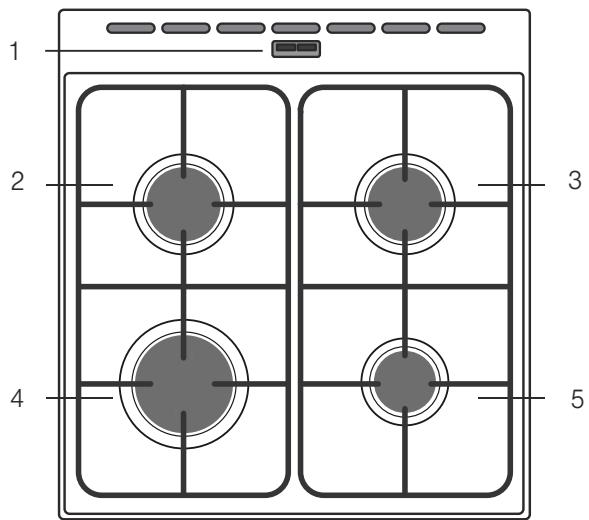 SIEMENS HP243213E - Zone de cuisson - 1