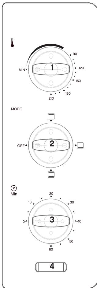 ESSENTIELB EFP284 - Description du bandeau de commandes - 1