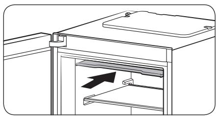 SAMSUNG RZ32A748522/EF - RZ32A748522/EG - Ouverture du volet de la clayette supérieure (modèles applicables uniquement) - 2