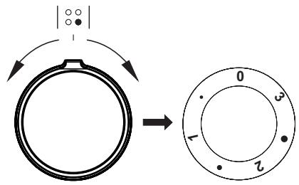 FAGOR FACV205B - Positions du bouton - 1