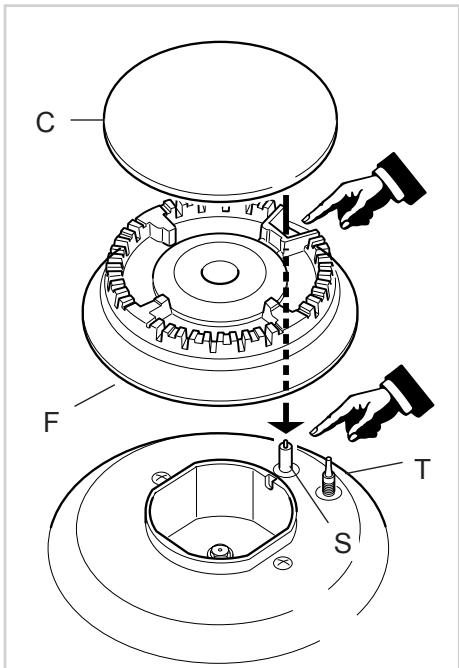DELONGHI PEMA965A - PEMA965C - CORRECT REPLACEMENT OF THE BURNERS - 1