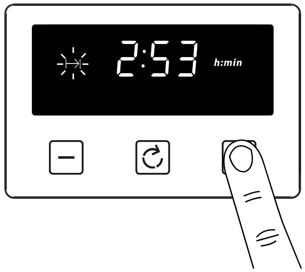 BELLING COOKCENTRE 60DF - Réglage du temps de cuisson (la durée de fonctionnement du four) - cuisson semi-automatique - 4