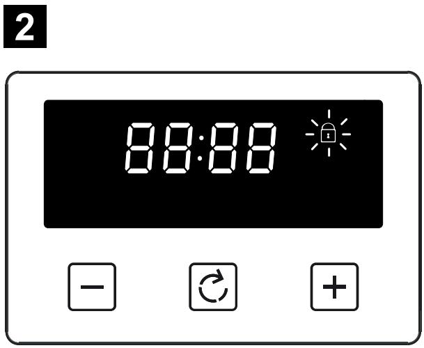 BELLING COOKCENTRE 60DF - Activation/désactivation du verrouillage des touches - 2