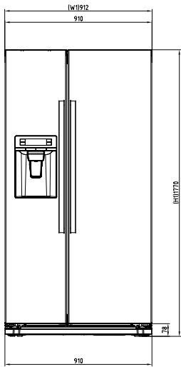 AEG RMB76121NX - Abmessungen - 3