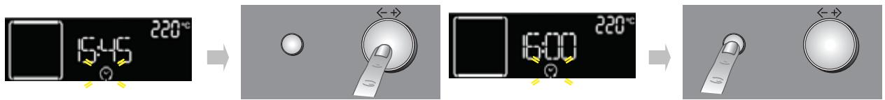 WHIRLPOOL AKZ 663/IX - SETTING END OF COOKING TIME /START DELAYED - 1