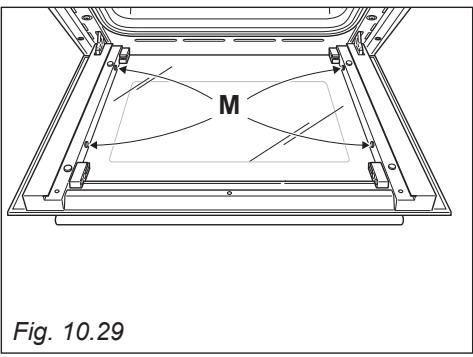 DELONGHI FLM6B - FLM6N - FLM6ROED - FLM6SED - FLM6XED - SMONTAGGIO DEI VETRI INTERMEDIO E INTERNO - 5
