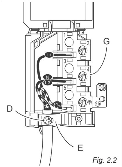 DELONGHI DLM90XED - SEZIONE DEL CAVO DI ALIMENTAZIONE "TIPO H05RR-F" - 2
