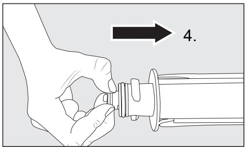 MIELE KF 2802 Vi - Cleaning the water filter (Intensive Clear 2.0 mesh filter) (see "Optional accessories") - 4