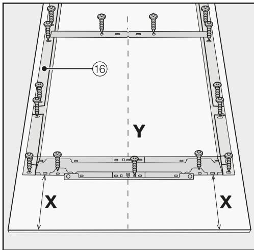 MIELE KF 2802 Vi - Preparing the cabinet fronts - 6