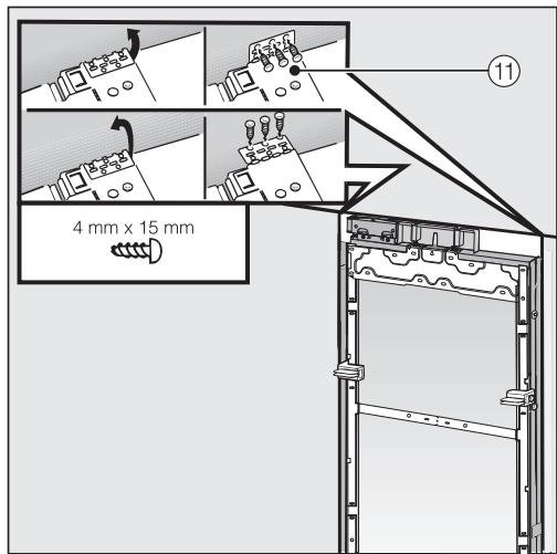 MIELE KF 2802 Vi - Securing the appliance in the niche - 3