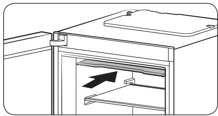 SAMSUNG RZ32M7535B1/EG - RZ32M753EB1/EG - Ouverture du volet de la clayette supérieure (modèles applicables uniquement) - 2