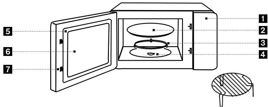 SCHOLTES SOHG1630B - Description du four à micro-ondes avec gril - 1