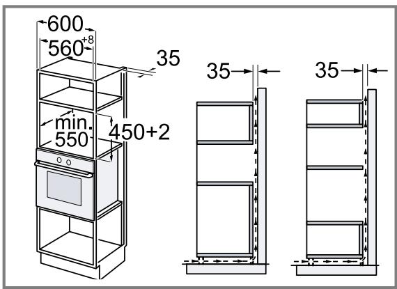 BOSCH CMA485GB1 - Montaggio in un mobile a colonna - 1