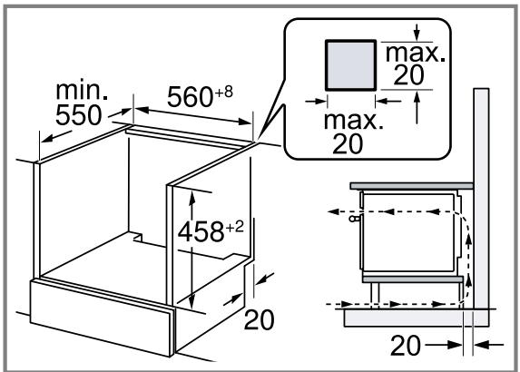 BOSCH CMA583MS0-B  -  CMA583MS0 - Installation below a worktop - 1