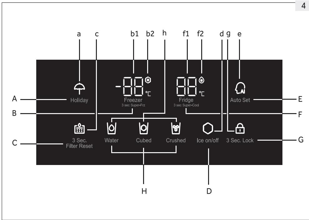 HAIER HSR5918DIPB - B: Fridge compartment - 1