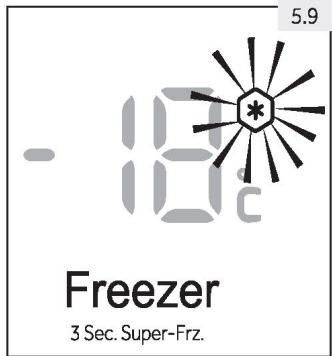 - 10c 5.9 Freezer 3 Sec. Super-Frz.