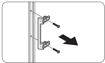 SAMSUNG RZ32M7000SA/EF  -  RZ32M7005SA/EF - Inversion de la position de la poignée de porte - 2