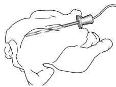 WHIRLPOOL AKZM 8530/IX - USING THE MEAT PROBE (IF PRESENT) - 2