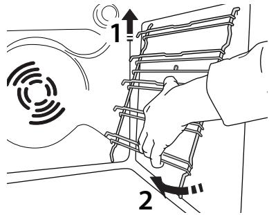 WHIRLPOOL AKZM 8530/IX - TOGLIERE E RIMONTARE LE GRIGLIE LATERALI - 2