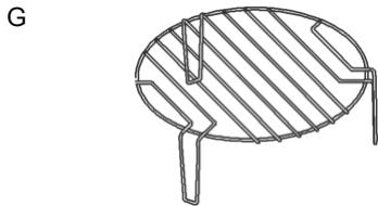NODOR NMW 25 D - Denumirea componentelor i accesoriilor cuptorului - 2