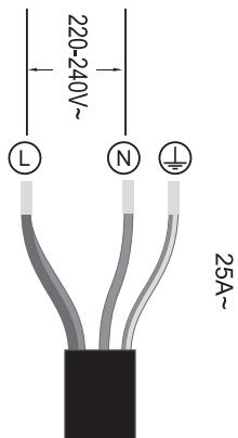 HAIER HAMTP64MC  -  HAMTP64MC - Connecting the hob to the mains power supply - 5