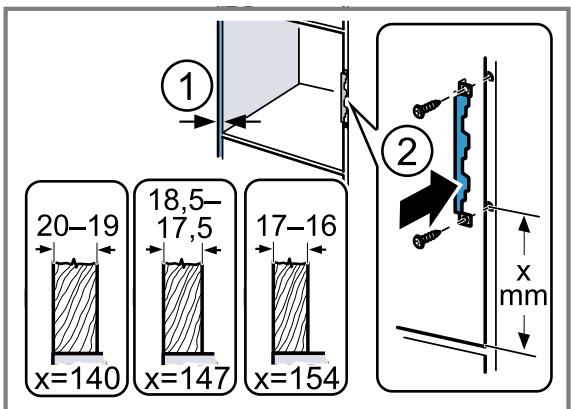 SIEMENS BF525LMR0 - Préparer le placard vertical - 1
