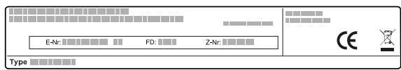 SIEMENS BF922R1B1  -  BF922R1B1 - Codice prodotto (E-Nr.) e codice di produzione (FD) - 1
